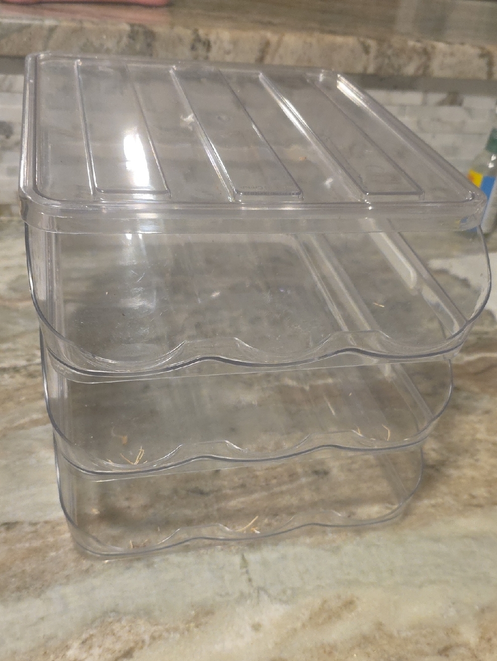 Clear Stackable 3-Tier Plastic Organizer